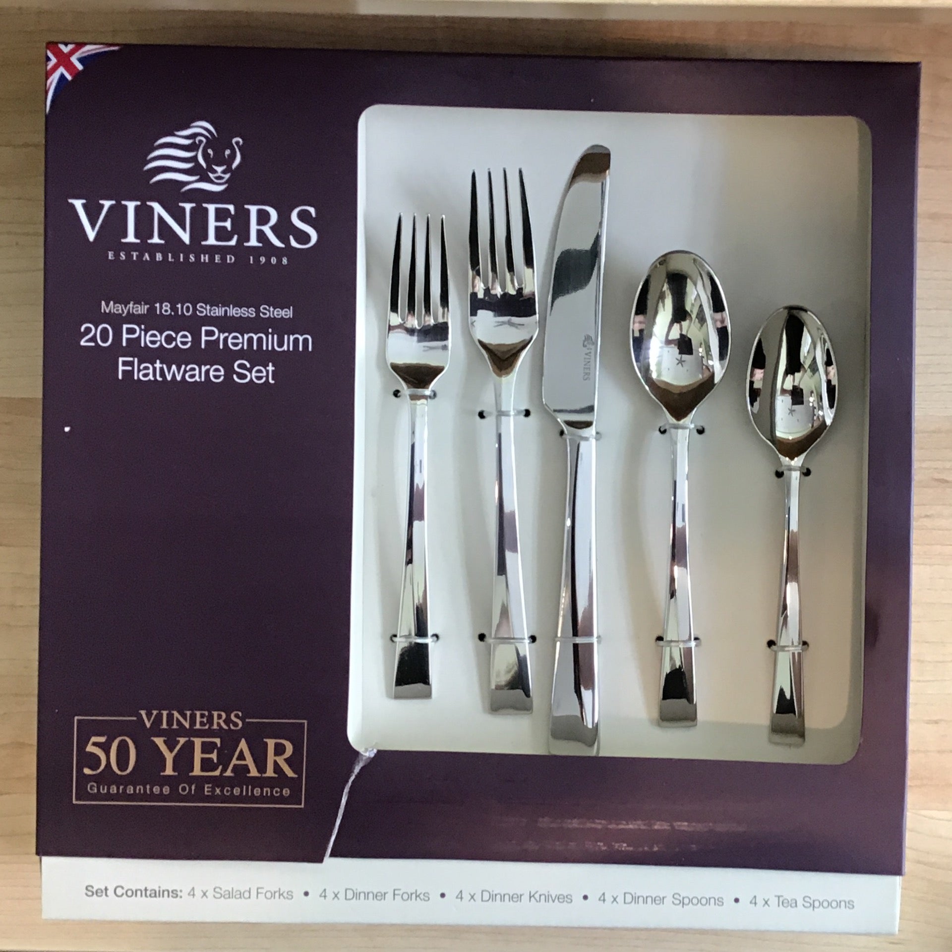 Silverware Set Viners Mayfair SS, 20 pc The Mixing Bowl